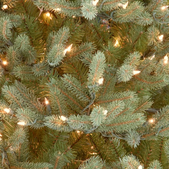 6.5 Ft. Pre-Lit Feel Real® Norway Medium Artificial Christmas Tree, Clear Lights